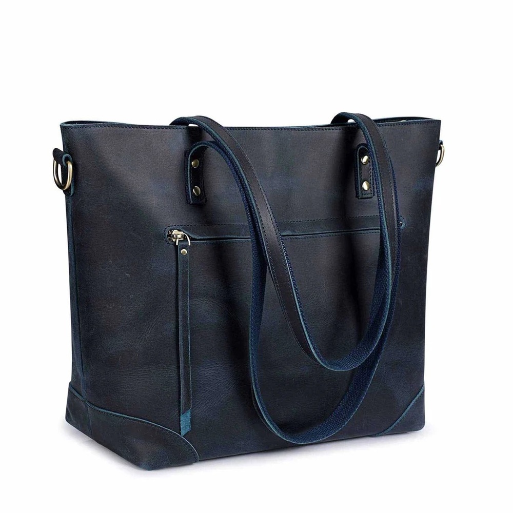 S-ZONE VINTAGE‎ LEATHER TOTE BAG